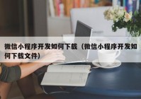 微信小程序开发如何下载（微信小程序开发如何下载文件）