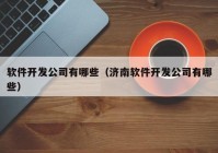 软件开发公司有哪些（济南软件开发公司有哪些）