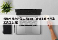 微信小程序开发工具app（微信小程序开发工具怎么用）